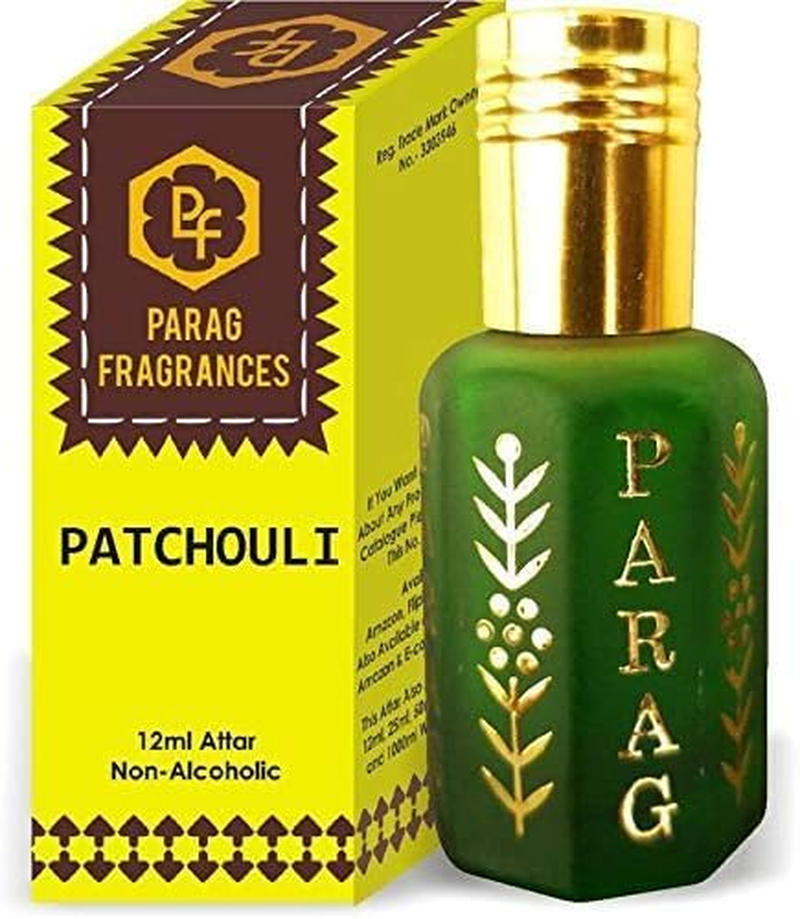 Patchouli Ah Attar 1 Tola / 12Ml (Crystal Series) (Limited Time Launching Offer Pack) Natural Distiled Attar/Alcohol Free Attar/Long Lasting Attar
