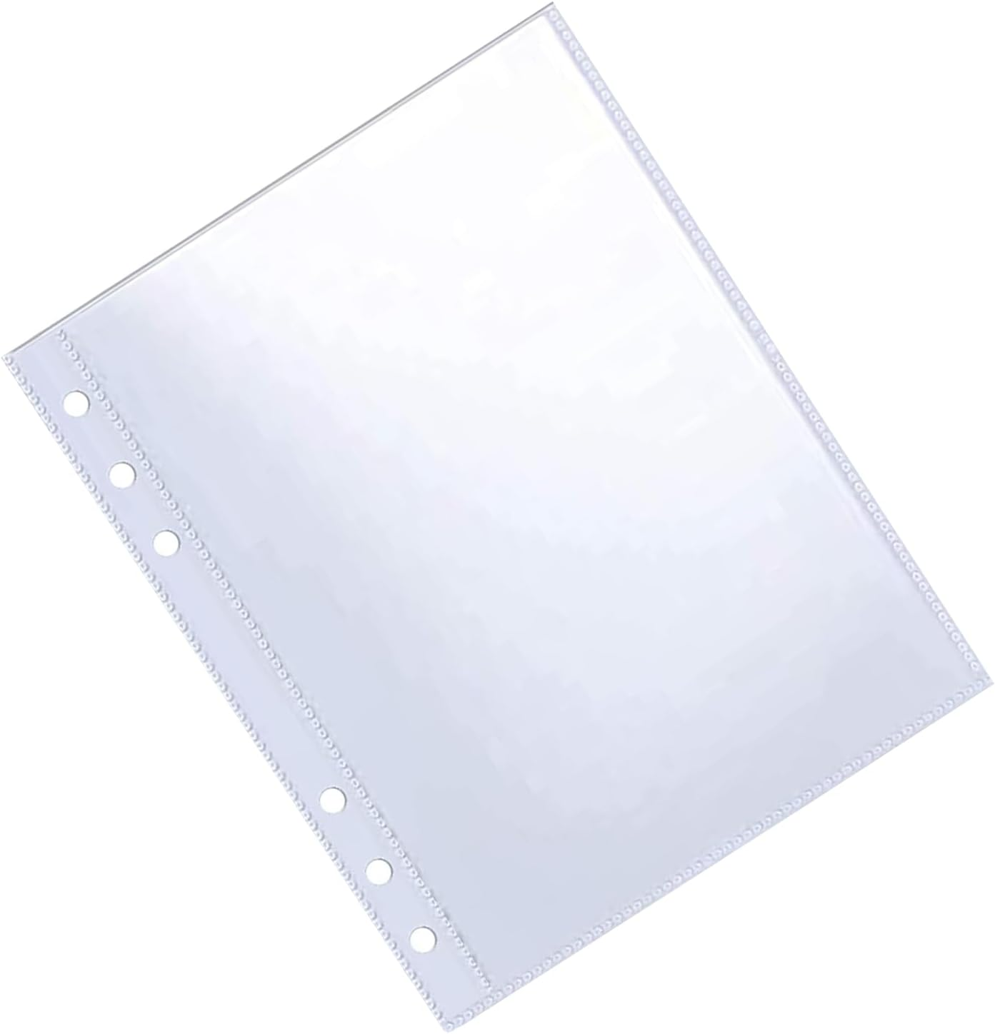 10 Pack 20 Pockets Ultra-Clear Photocard Sleeves for 6 Ring A5 Binder, Double-Sided 1 Pocket Photo Pages, Top Loading Sheet Protector for Photos, Postcards, Seed Packets