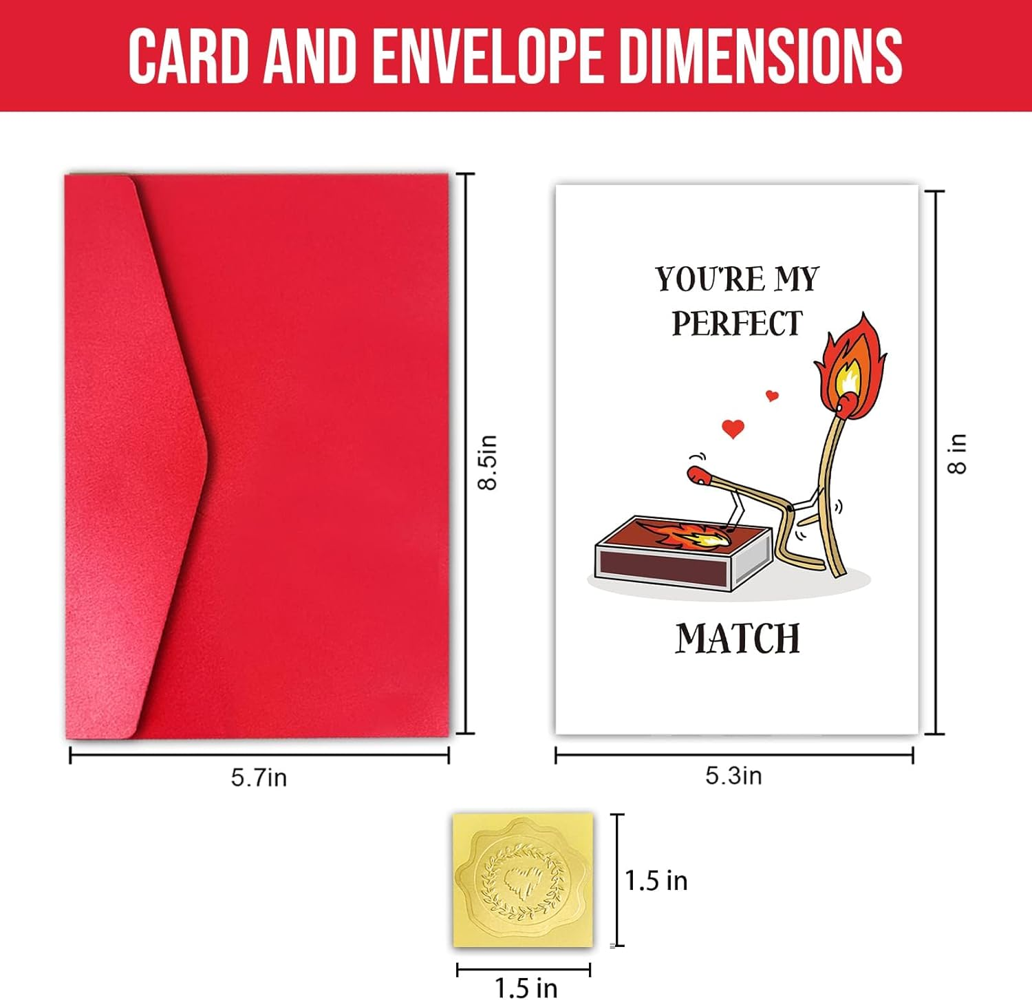 Funny Birthday Card for Girlfriend Wife, Internet Love Valentine&rsquo;S Day Card, Valentines Day Her Women, You Are My Perfect Match, for Husband Wife Boyfriend Girlfriend Mum & Best Friends