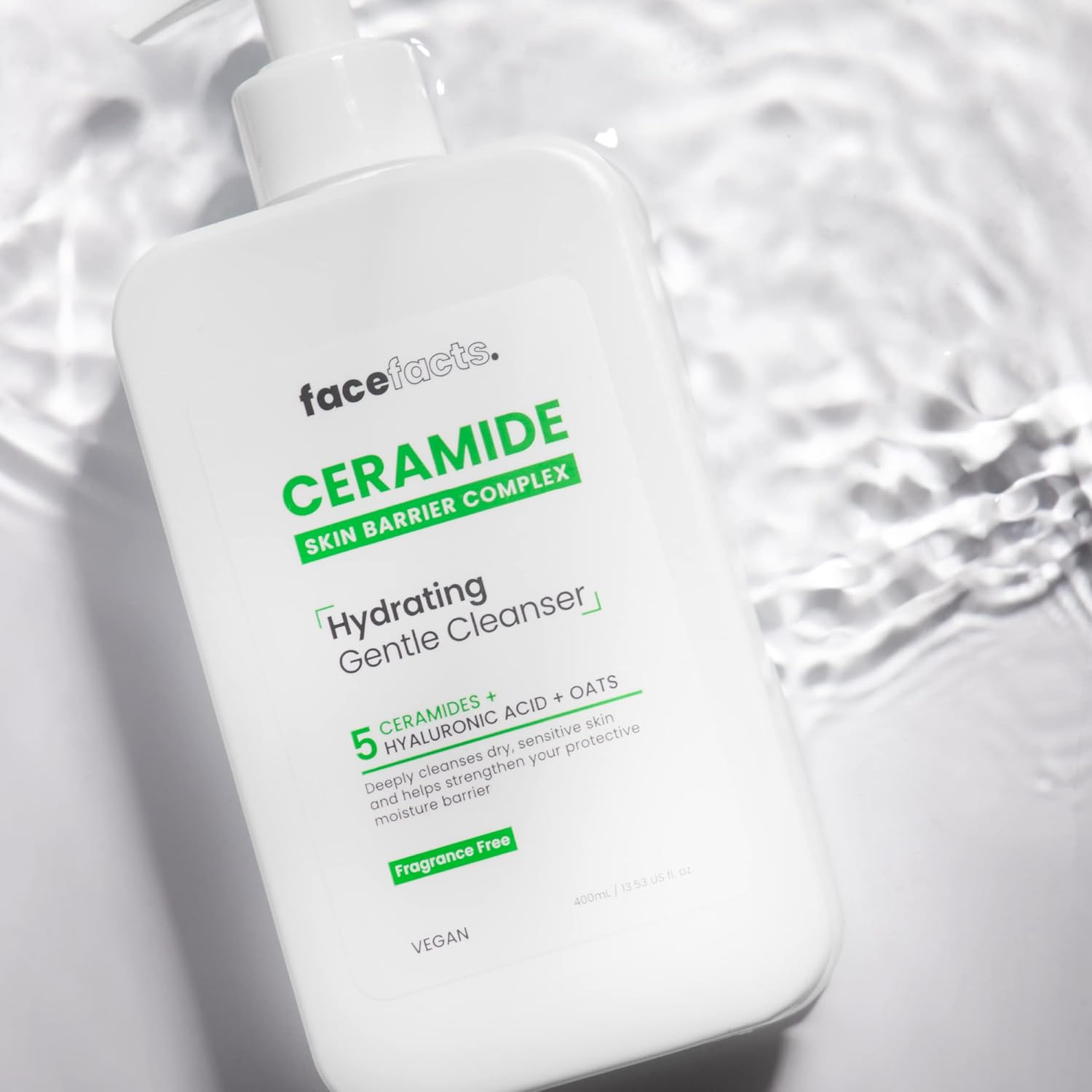 Face Facts Hydrating Ceramide Cleanser | Dry & Sensitive Skin | 400Ml