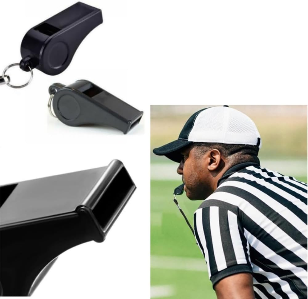 Fabselection 16 Pcs Sports Whistles with Lanyard, Loud Crisp Sound Whistles Bulk Perfect for Coaches for Football Sports Lifeguards Survival Emergency Training image number 2