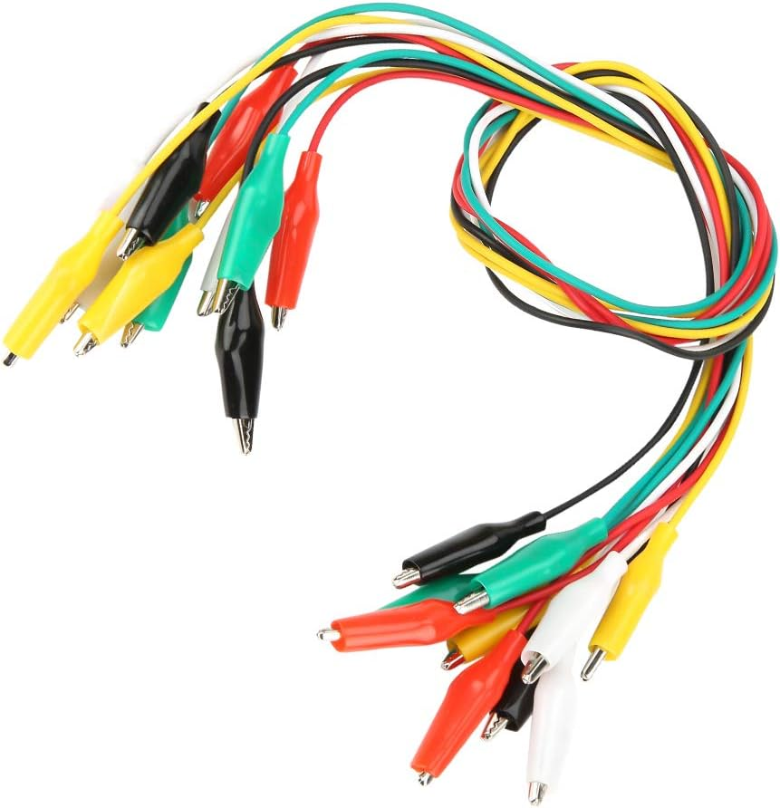10Pcs Premium Alligators Electrical Clips Lead for Test Probes & Leads with 5 Colors for Circuit Connection, DIY Spring Gator Alligators image number 5