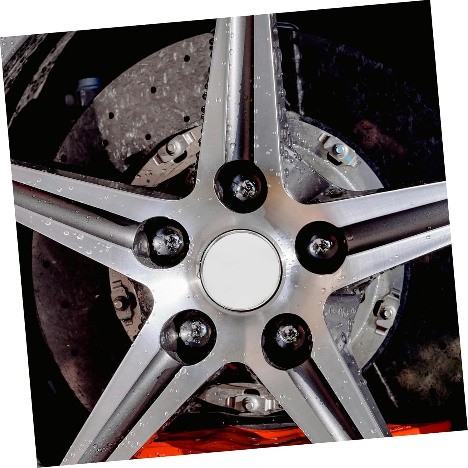 ELAYARD 4Pcs 68Mm Car Wheel Hub Center Cap Covers Silver Rim Center Covers Dustproof Replacement for Automotive Wheels Accessories image number 6