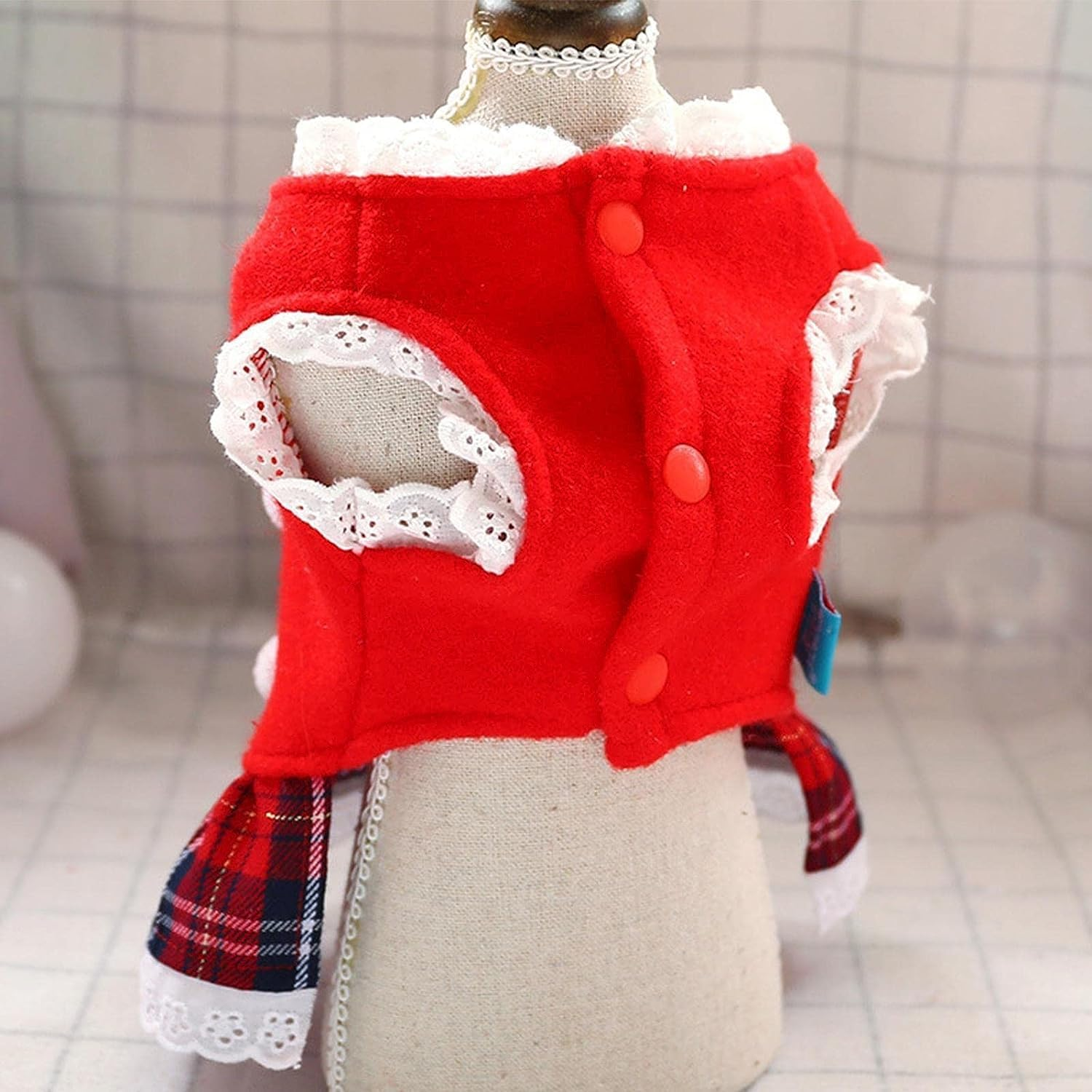 Christmas Pet Dress - Small Dog Costume for Christmas,Dog Dress for Christmas, Pet Clothes for Small Dogs Cats Puppy Kitten, Festival Dog Costume Skirt Outfit