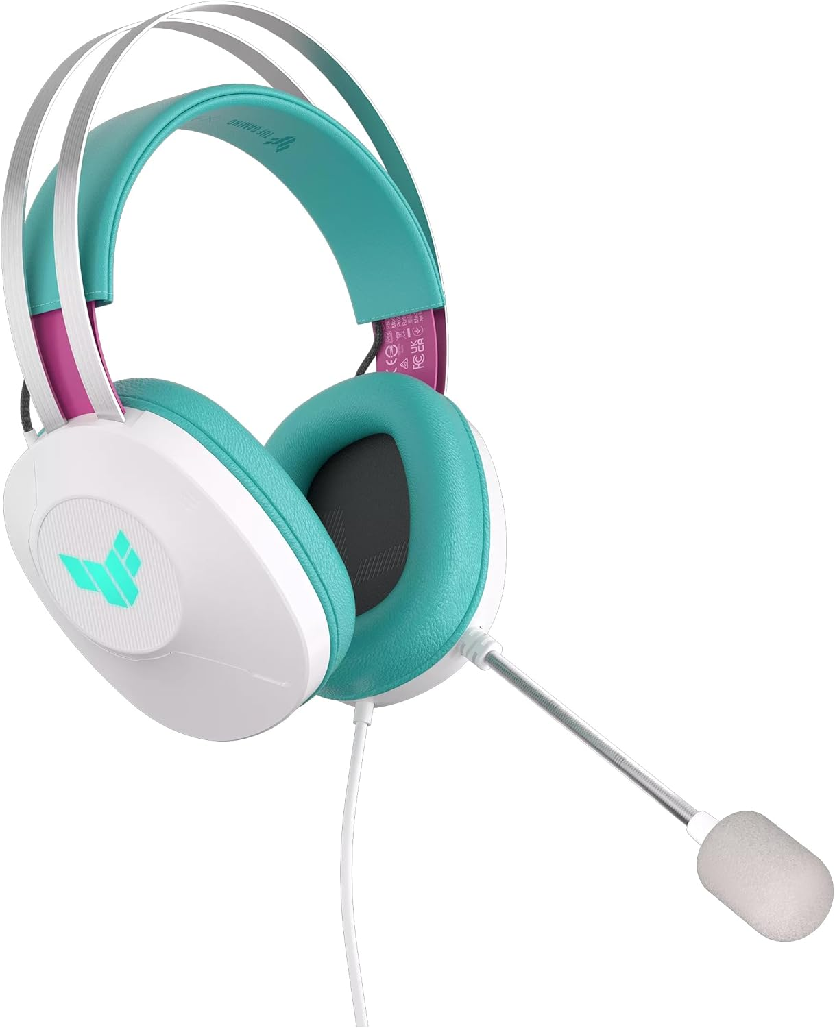 ASUS TUF Gaming H1 Gen II Hatsune Miku Edition (Wired Usb-A50Mm, 40 Mm ASUS Essence Drivers, Virtual 7.1 Surround Sound, Teamspeak-Certified Mic, Lightweight 297G, for PC, PS5) image number 2