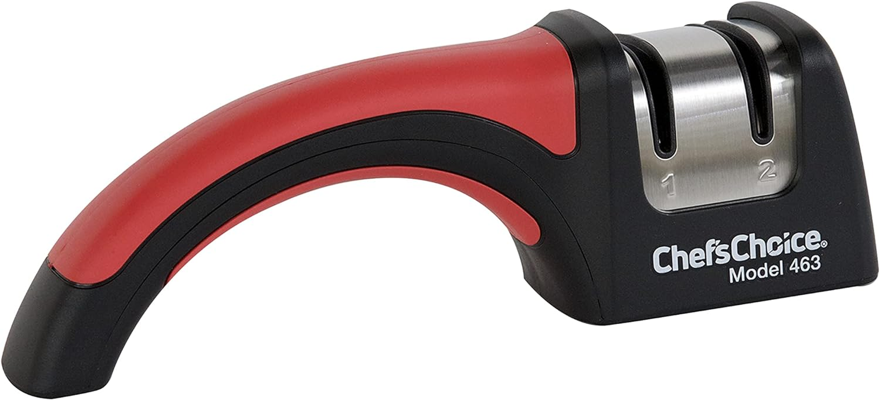 Chef'Schoice 463 Pronto Hone for 15-Degree Serrated and Straight Knives Diamond Abrasives Fast Sharpening, 2-Stage, Black image number 1