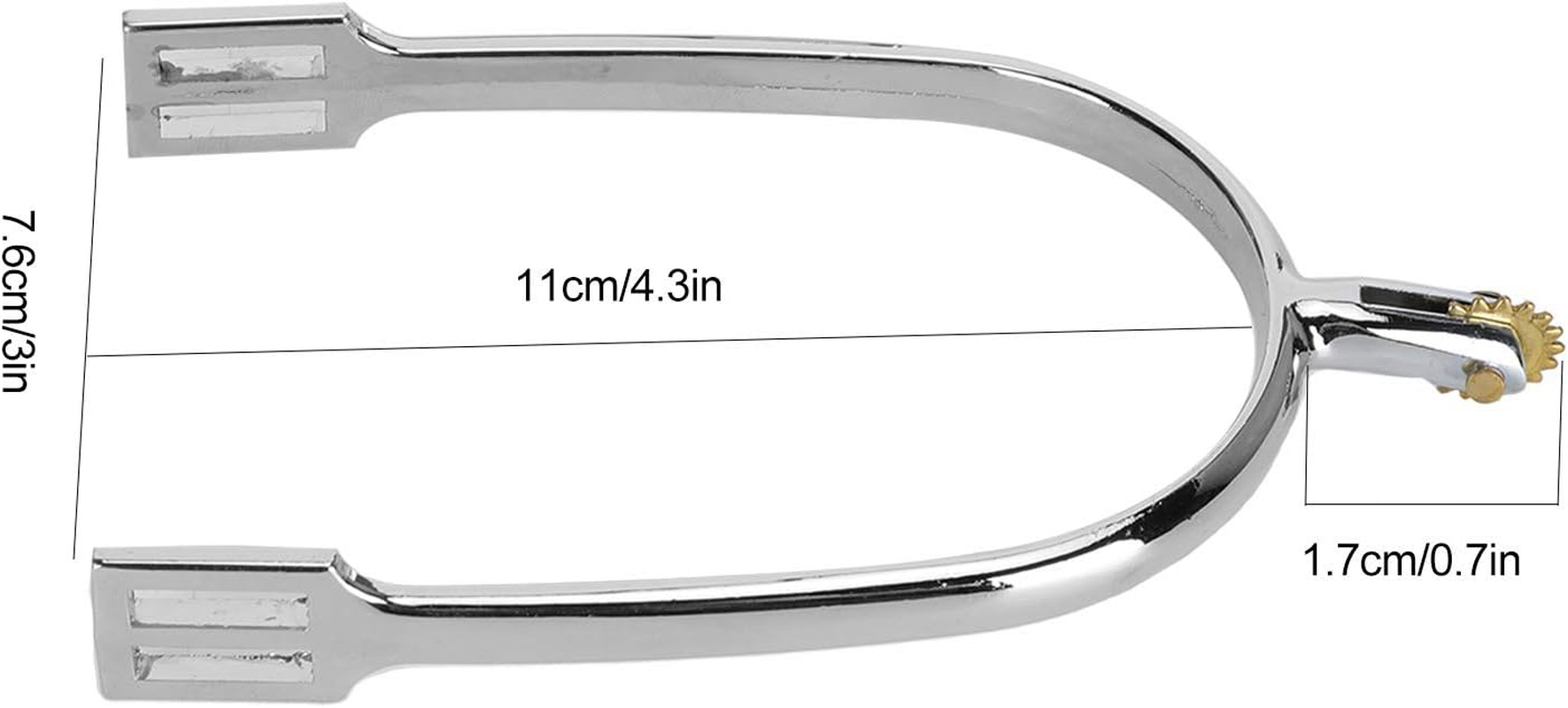 QANYEGN Knob Horse Spurs, Zinc Alloy Equestrian Horse Spurs, English Horse Riding Spurs for Equestrian Boots and Horsemanship Lovers image number 1