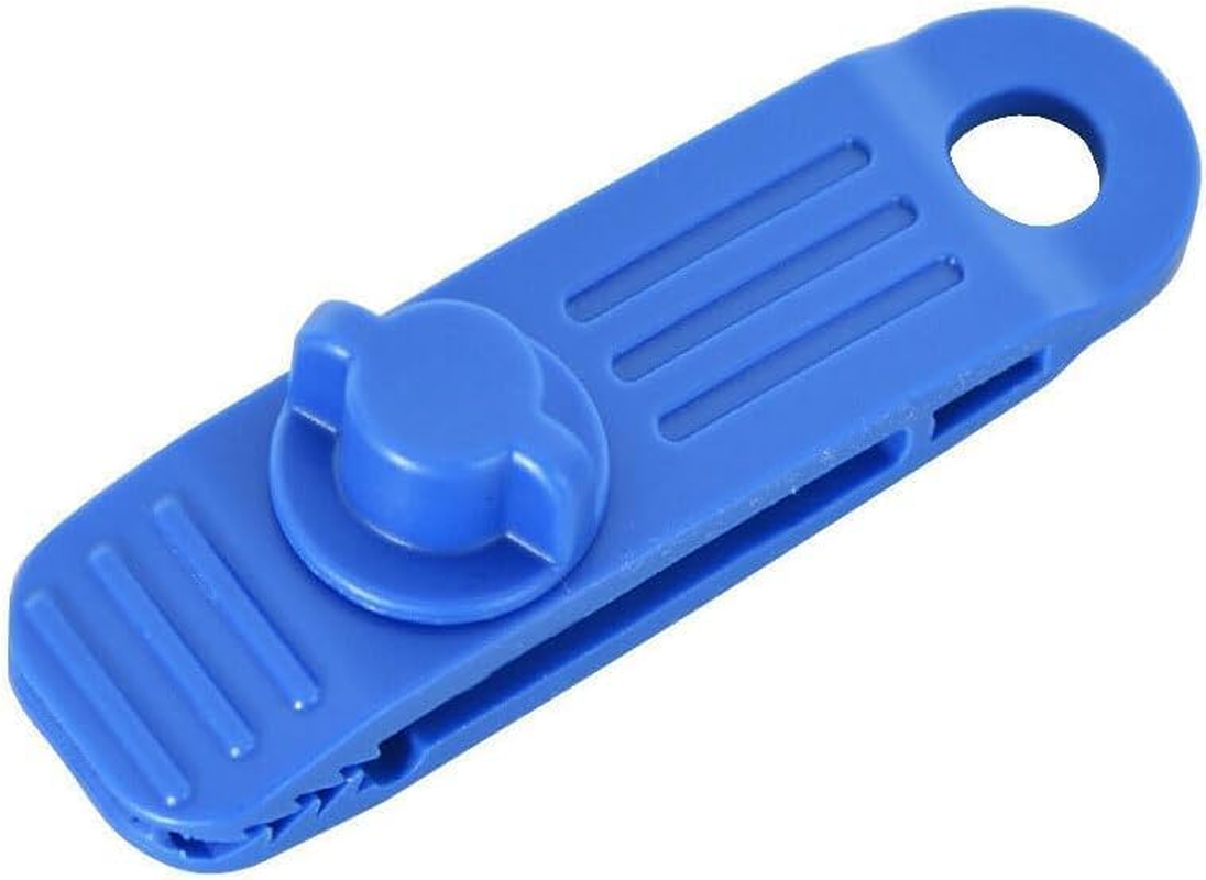 10 Pieces Camping Hiking Picnicking Tent Tarp Fasteners Windproof Awning Wind Rope Clip Fastening Clamps Outdoor Equipment image number 5