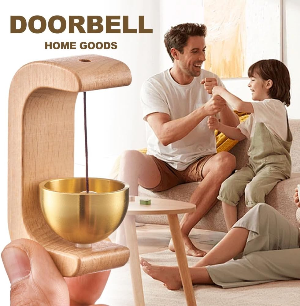 Magnetic Door Chime, 2024 New Shopkeepers Door Chime for Door Opening, Doorbell Wind Chime for Business When Entering, Door Bells for Home Porch Restaurant Housewarming Gift (Beech-2 Pcs) image number 3