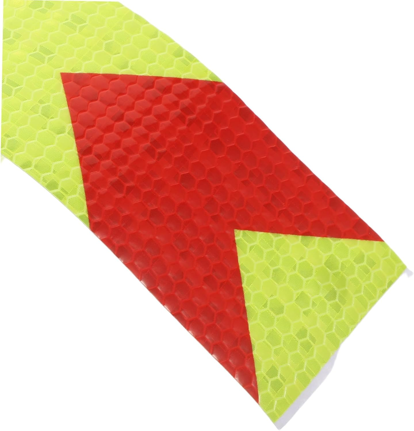 Zerodeko High Visibility Reflective Safety Tape with Arrow Design Weather Resistant Adhesive Strip for Vehicles Trailers Boats Enhanced Nighttime Visibility Caution Sticker for Road Safety