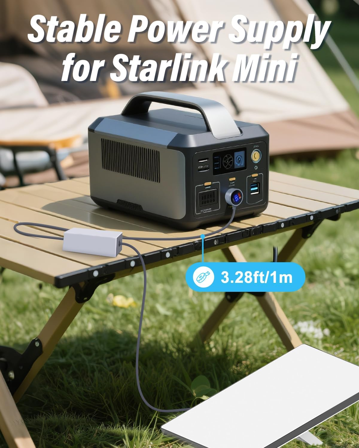 Starlink Mini 12V Car Adapter with Step up Converter, Cigarette Lighter Plug 12V to 36V DC Step up Converter (12-36V Input, 36V/1.67A Output), Starlink Mini Car Adapter Accessories image number 2