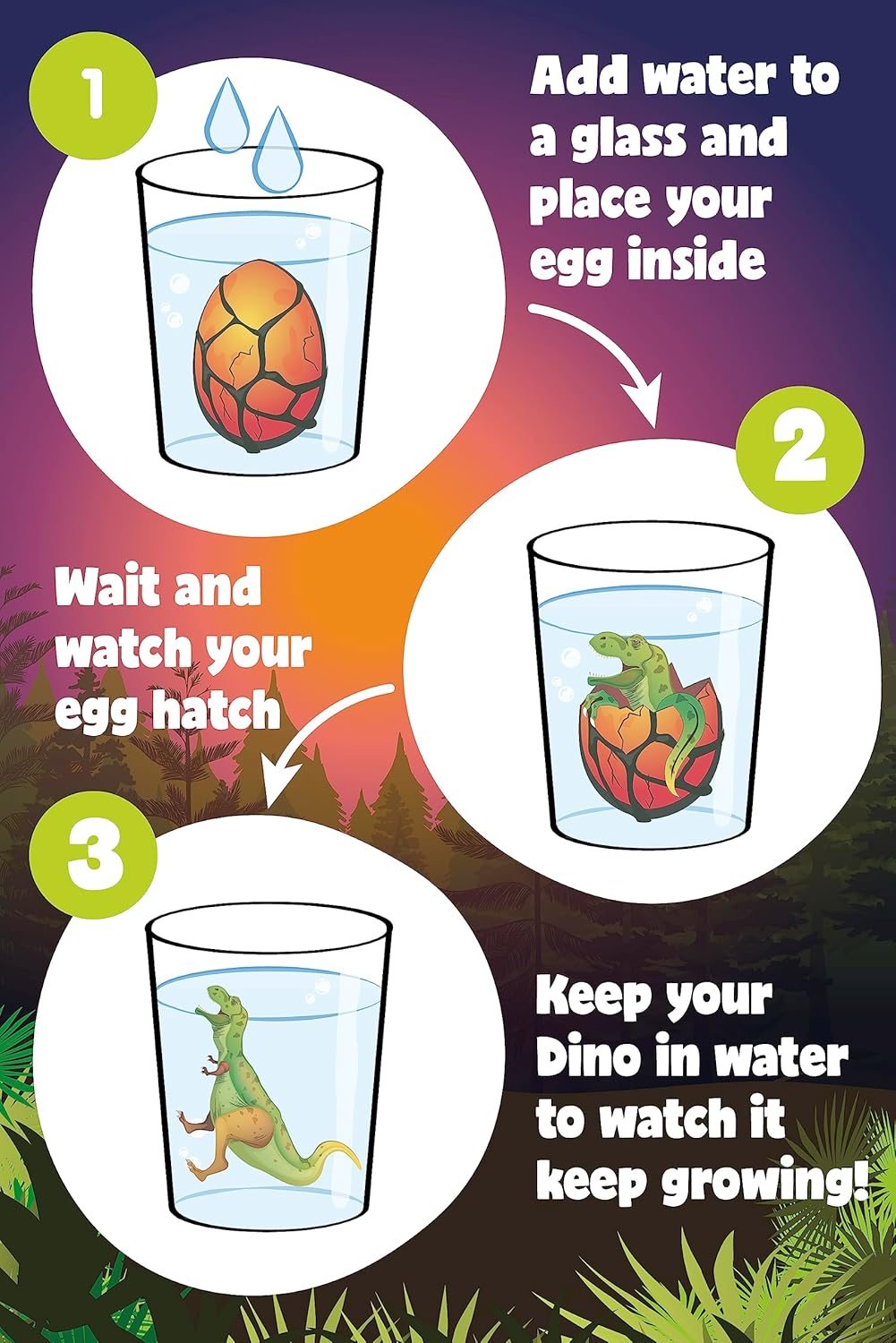 Nurchums Kid'S Filler T-Rex Hatching Egg Toys Gift, Large image number 3