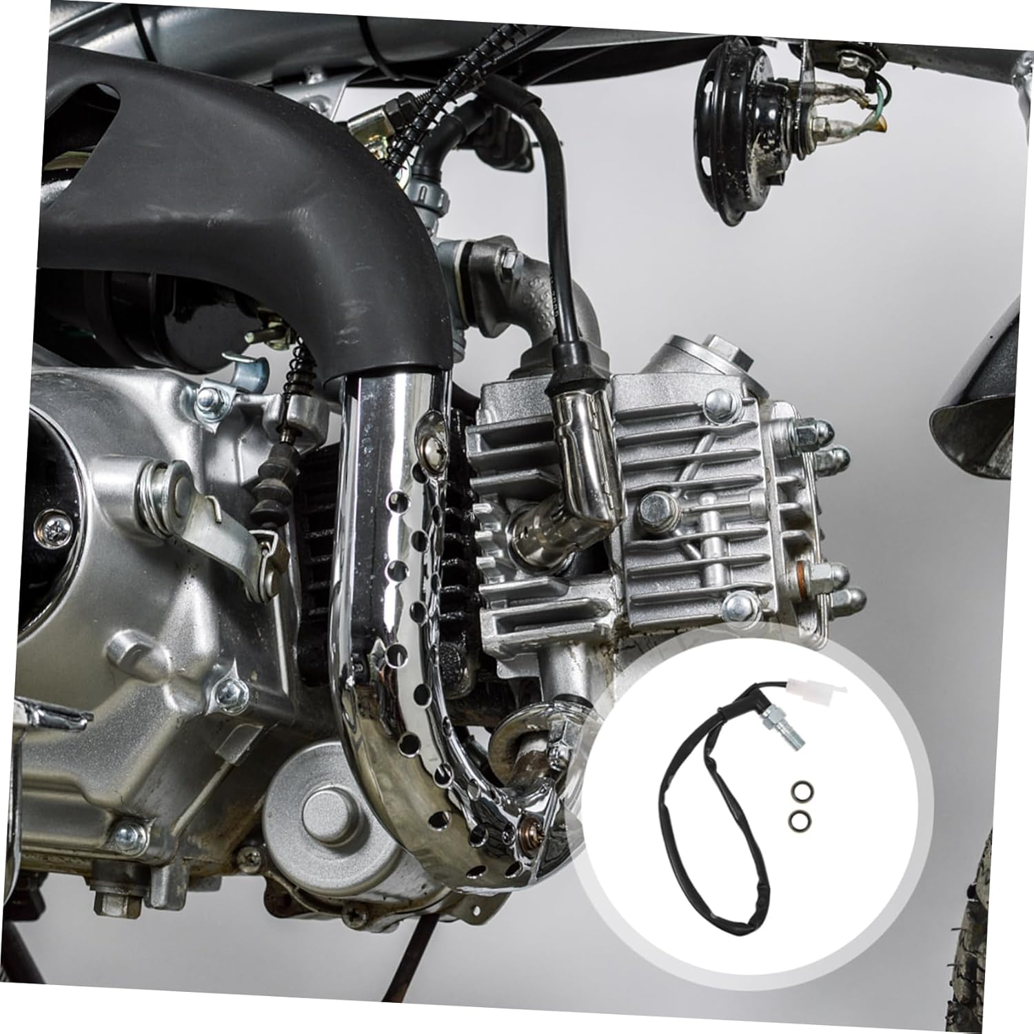 BUGUUYO Lightweight Motorcycle Hydraulic Brake Switch Line Front Brake Motorbike Hydraulic Pressure image number 1