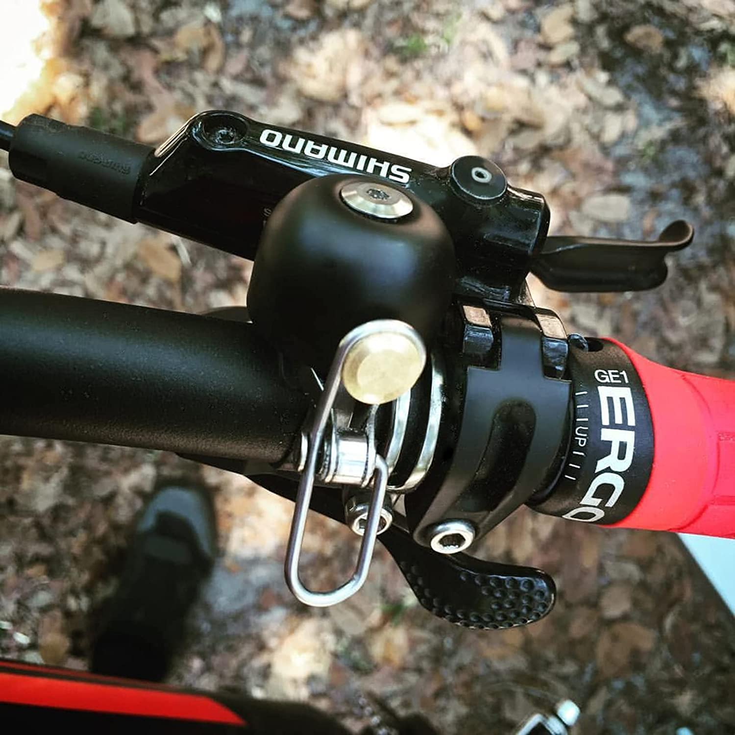 ROCKBROS Bike Bell Classic Bicycle Bell for Bike Ring Bell with Loud Sound Bells for Road Mountain Bike Handlebars image number 5