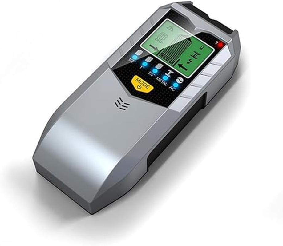 Detector, 5-In-1 Wall Scanner Detector with LCD Display and Acoustic Alarm, Multifunctional Stud Finder for Locating Metal Pipes Wooden Beams, Power Lines