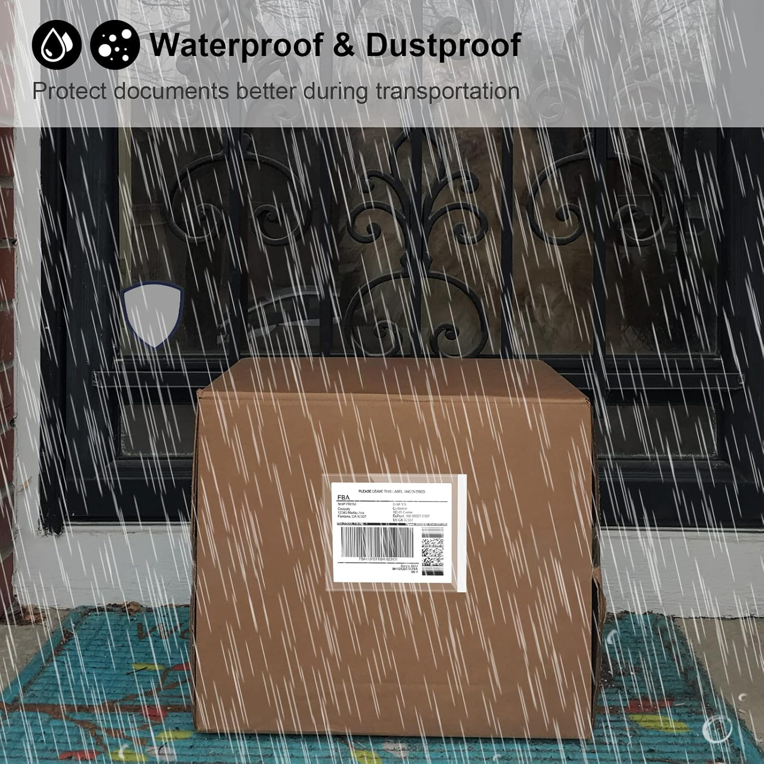 Coopaty 4.5" X 5.5" Packing List Envelope, Shipping Label Pouch, Clear Adhesive Packing List Pouches for Invoice/Documents/Labels (100 Pack) image number 4