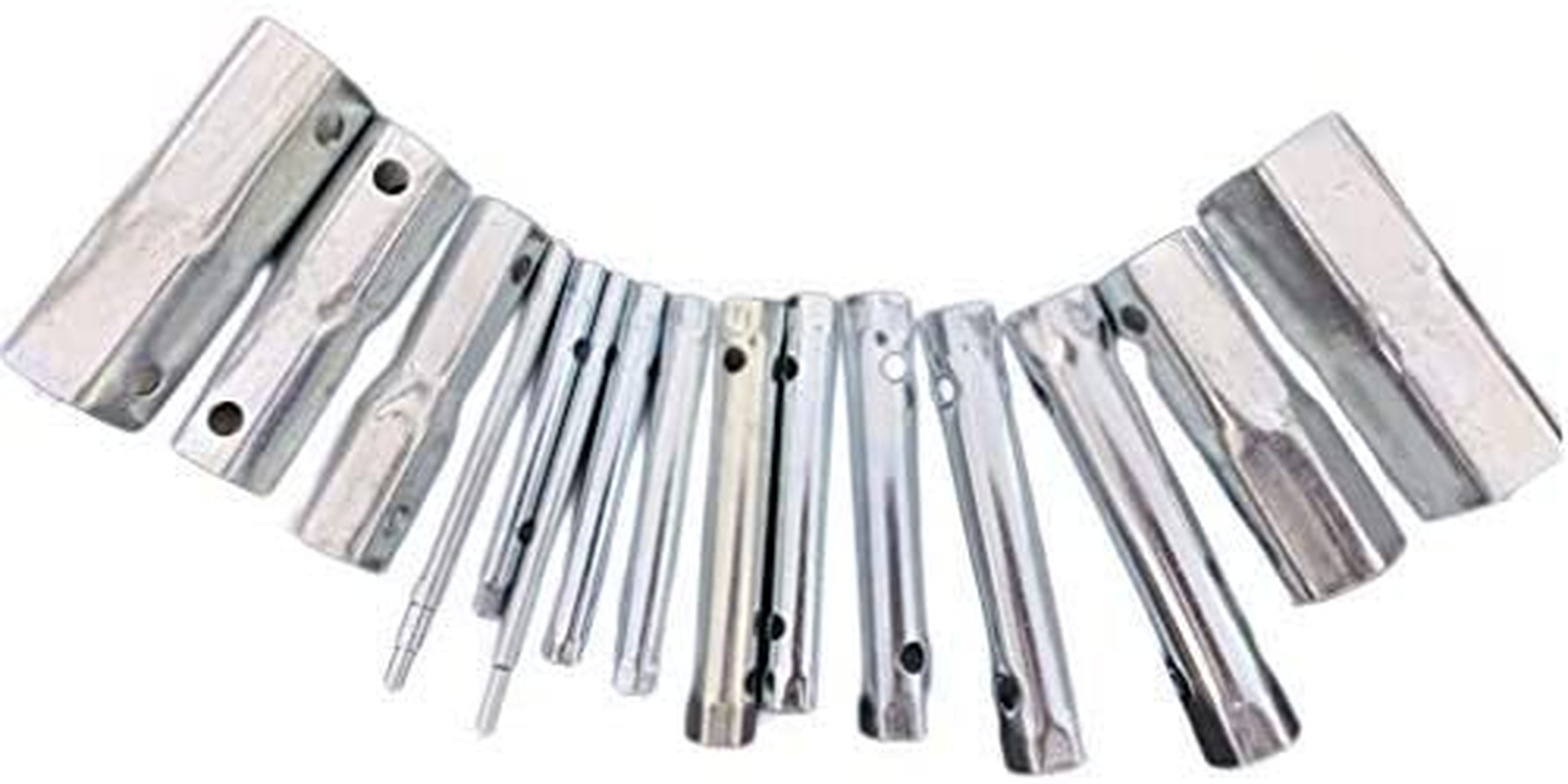 15Pcs Dual-Ended Wrench Socket Plumber Back Nut Tap Spark Plug Spanner Set Extended Spark Plug Wrench Socket Set 6-37Mm(1/2'' to 1-1/2'')