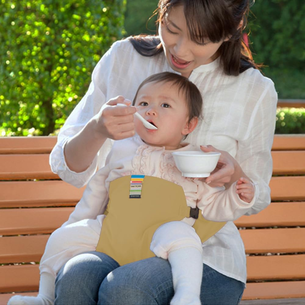 Portable High Chair, Travel High Chair for Toddlers with Adjustable Straps to Fit Most Chair, Portable Dining Seat Strap for Travel Home Restaurant Shopping (Khaki) image number 6