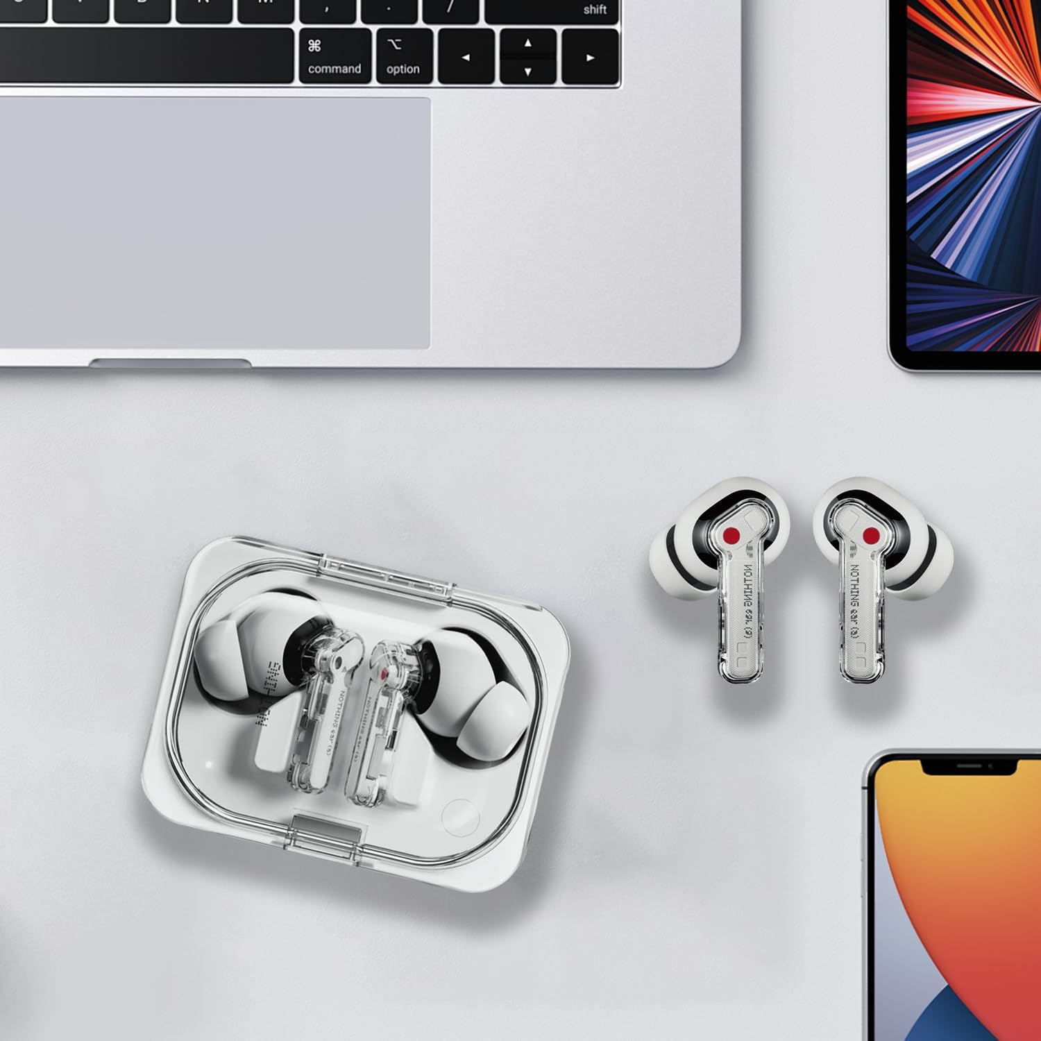 Replacement Earbuds for Nothing Ear (A) Wireless Earbuds,Noukaju Silicone Earbuds,S/M/L 3 Size,Earbuds Tips for Nothing Ear (A),3 Pairs(White) image number 2