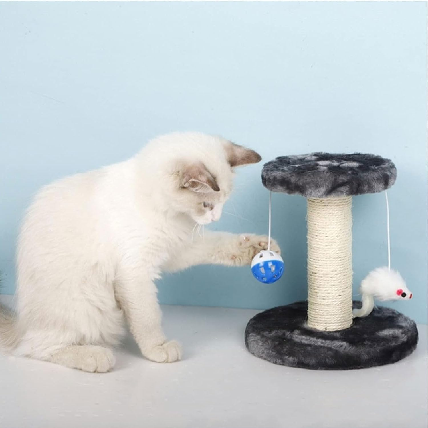 Cat Scratching Post with Plush Platform, Scratching Post with Sisal, Scratching Post, Cat Scratching Post, Suitable for Small Cats image number 4