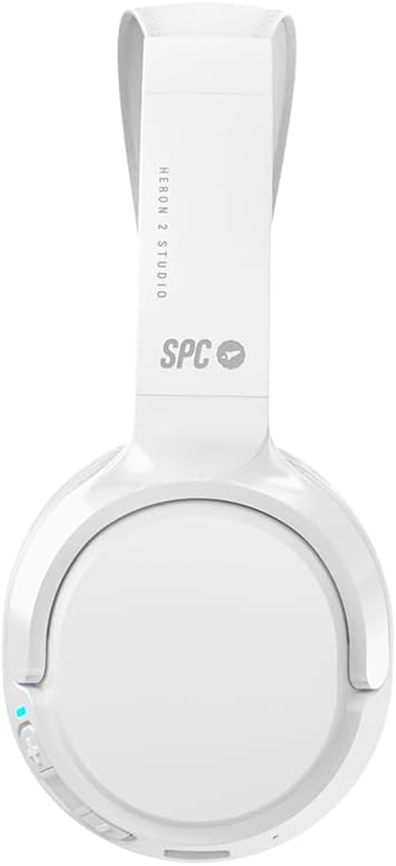 SPC Heron 2 Studio Wireless Bluetooth Headphones | ECO | 50 Hours Battery Life | Two Simultaneous Connections | Built-In Microphone | Adjustable and Foldable White Recycled Plastic image number 4
