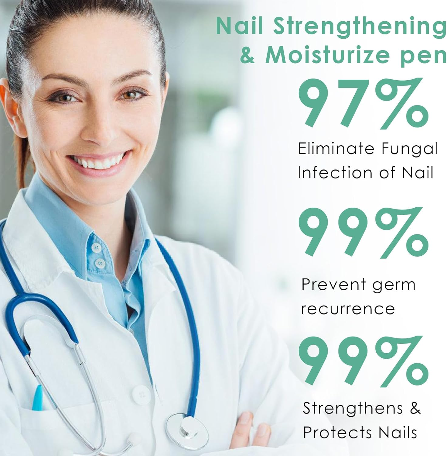 Pack of 3 Nail Care Pens, Nail Care Moisturising, Nail Care Pen, for Fingers and Toenails image number 2