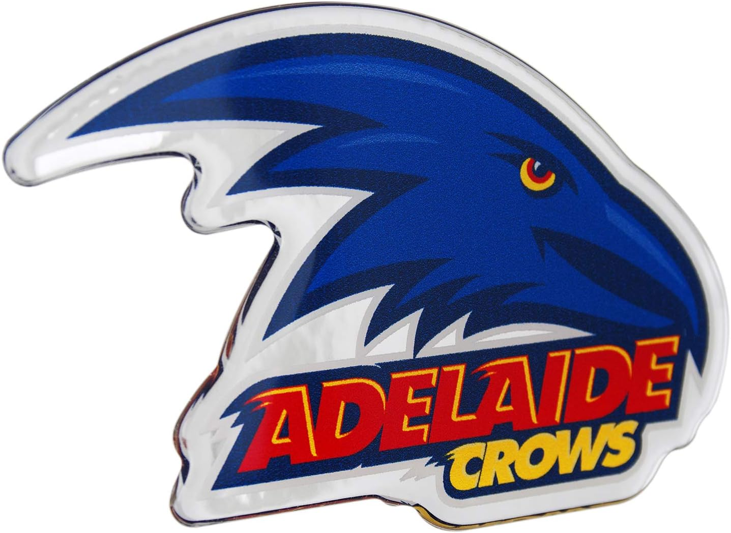 Fan Emblems AFL Adelaide Crows Lensed Chrome Supporter Logo Decal image number 2
