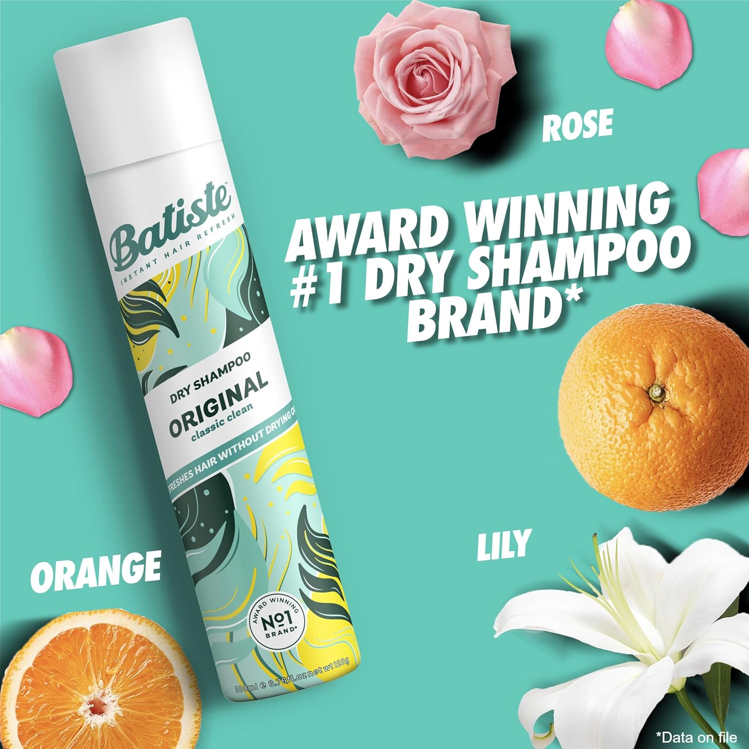 Batiste Original Dry Shampoo - Citrusy and Refreshing Scent - Quick Refresh for All Hair Types - Revitalises Oily Hair - Hair Care - Hair and Beauty Products - 350Ml image number 2