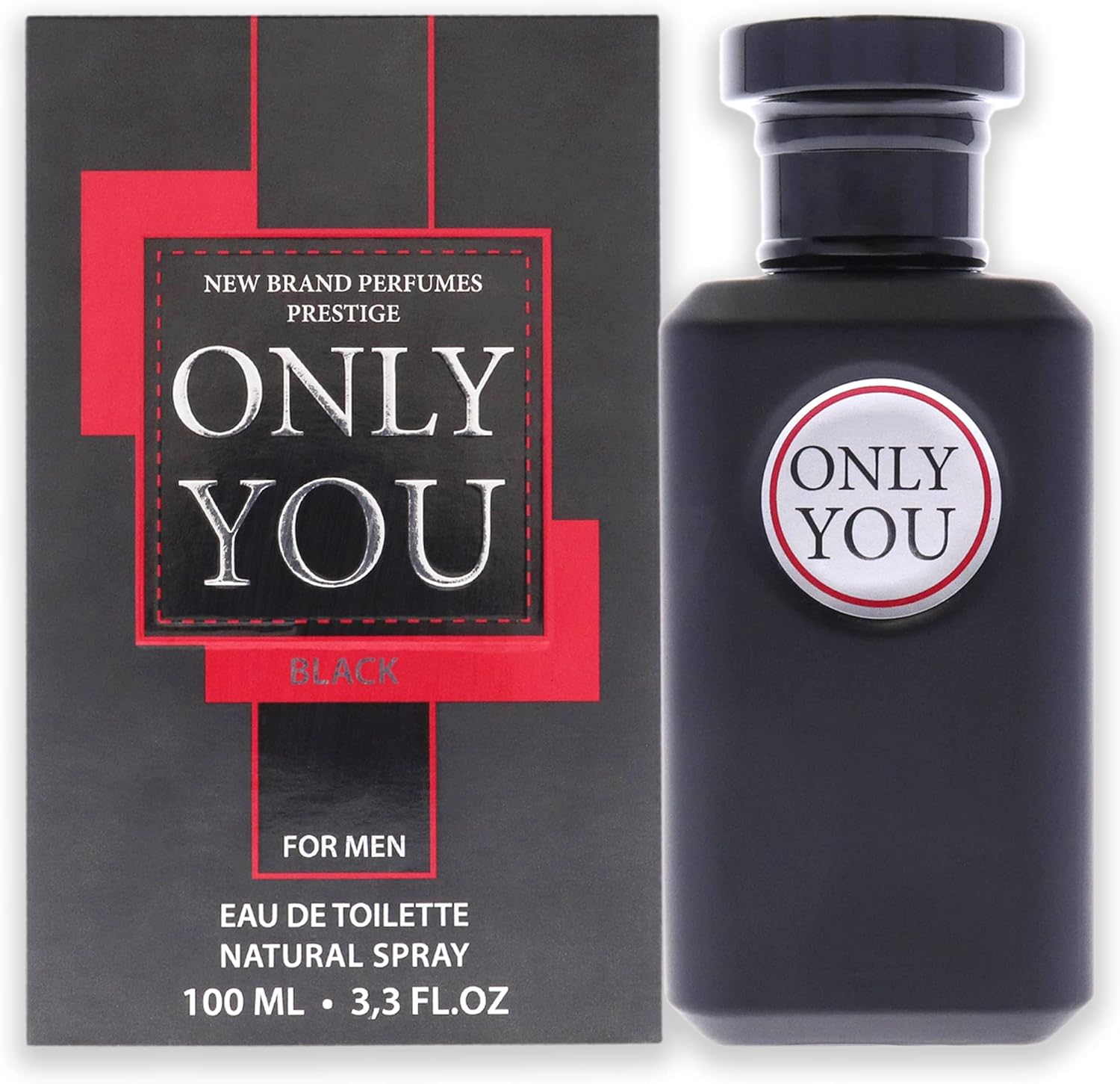 New Brand Only You Black by New Brand for Men - 3.3 Oz EDT Spray, 1 Count image number 3
