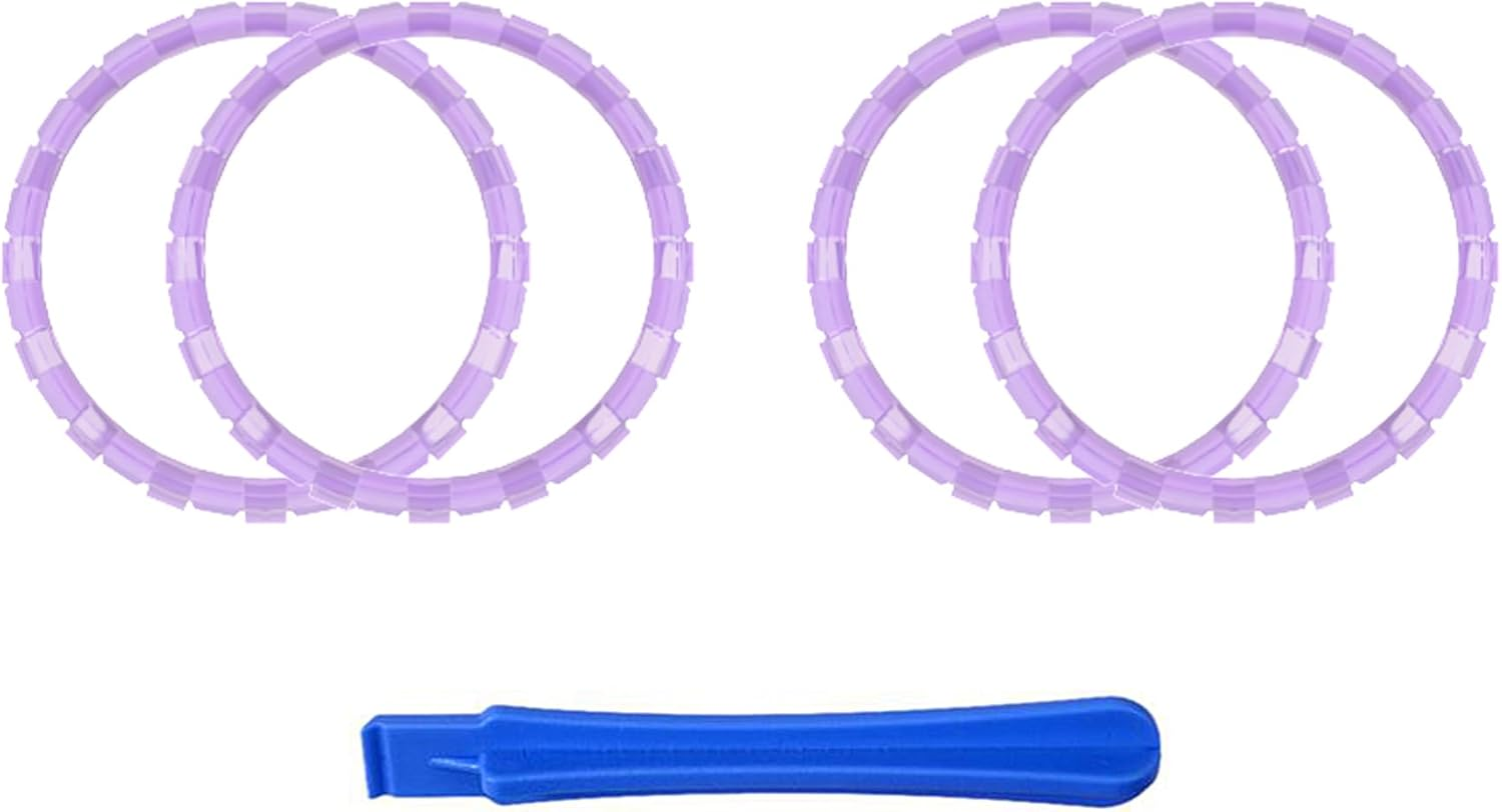 Extremerate Purple Replacement Accessories for PS5 Controller, Custom Accent Rings for PS5 Controller - Controller NOT Included - Carmine Red image number 5