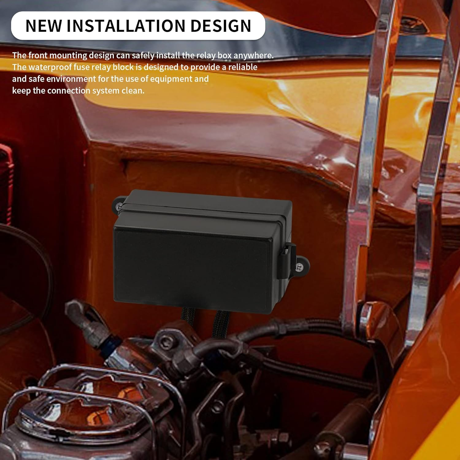 RVBOATPAT 12 Vlot Fuse Relay Box Pre-Wired Fuse and Relay Box with 6 Relays and 11 Way ATC/ATO Blade Fuses, 12V Relay Fuse Box Block for Auto Car Marine Boat image number 3