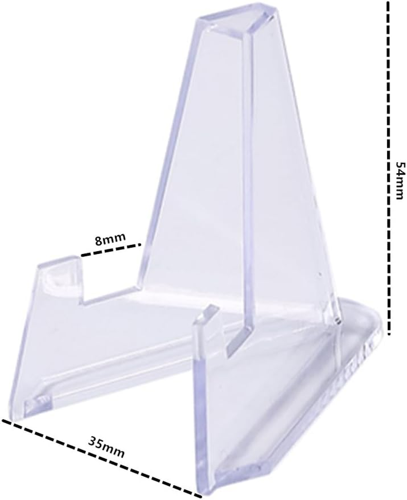 30Pack Mini Acrylic Easel Stands - Card Stands, Coin Display Stand, Multifunctional Display Holder