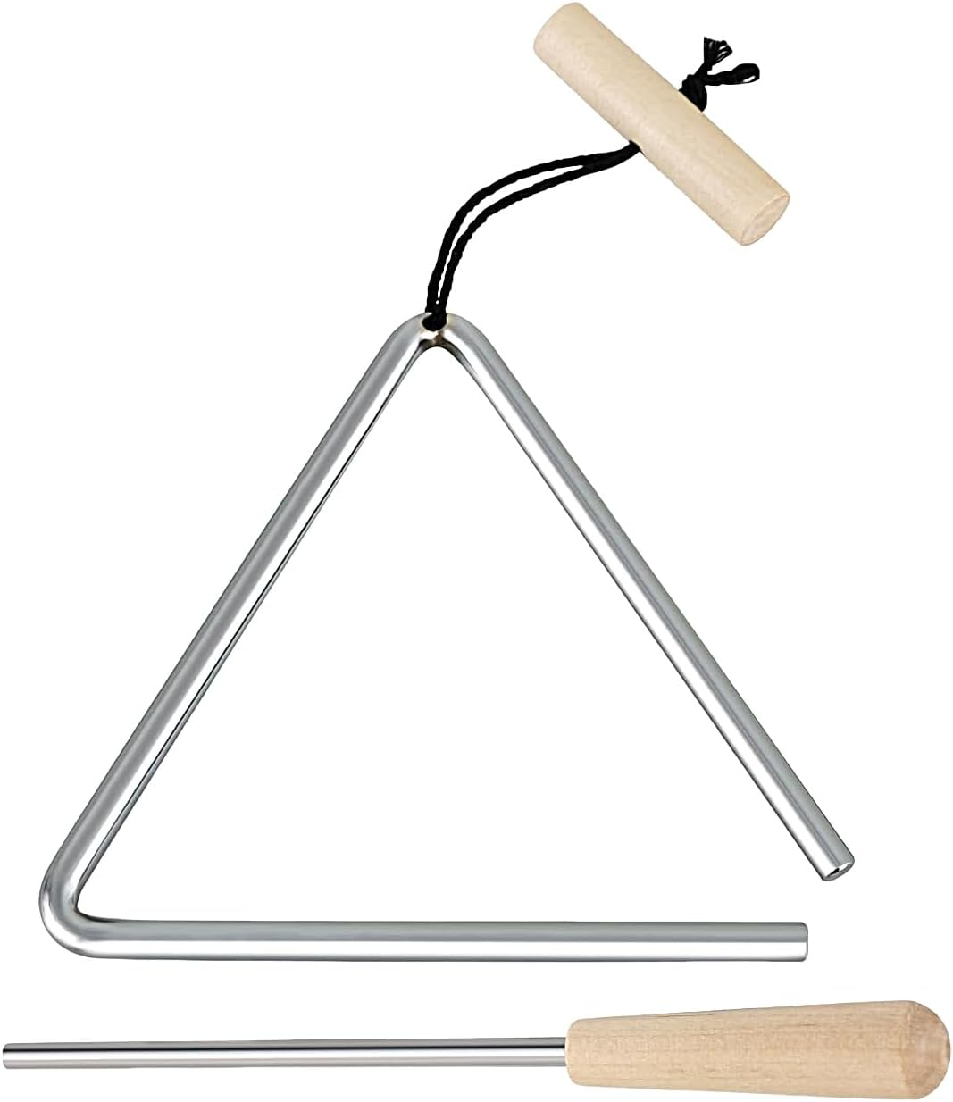 Steel Triangle Instrument - Hand Percussion Triangle | Portable Hand Percussion Triangle Instrument for Morning Parent-Child Education