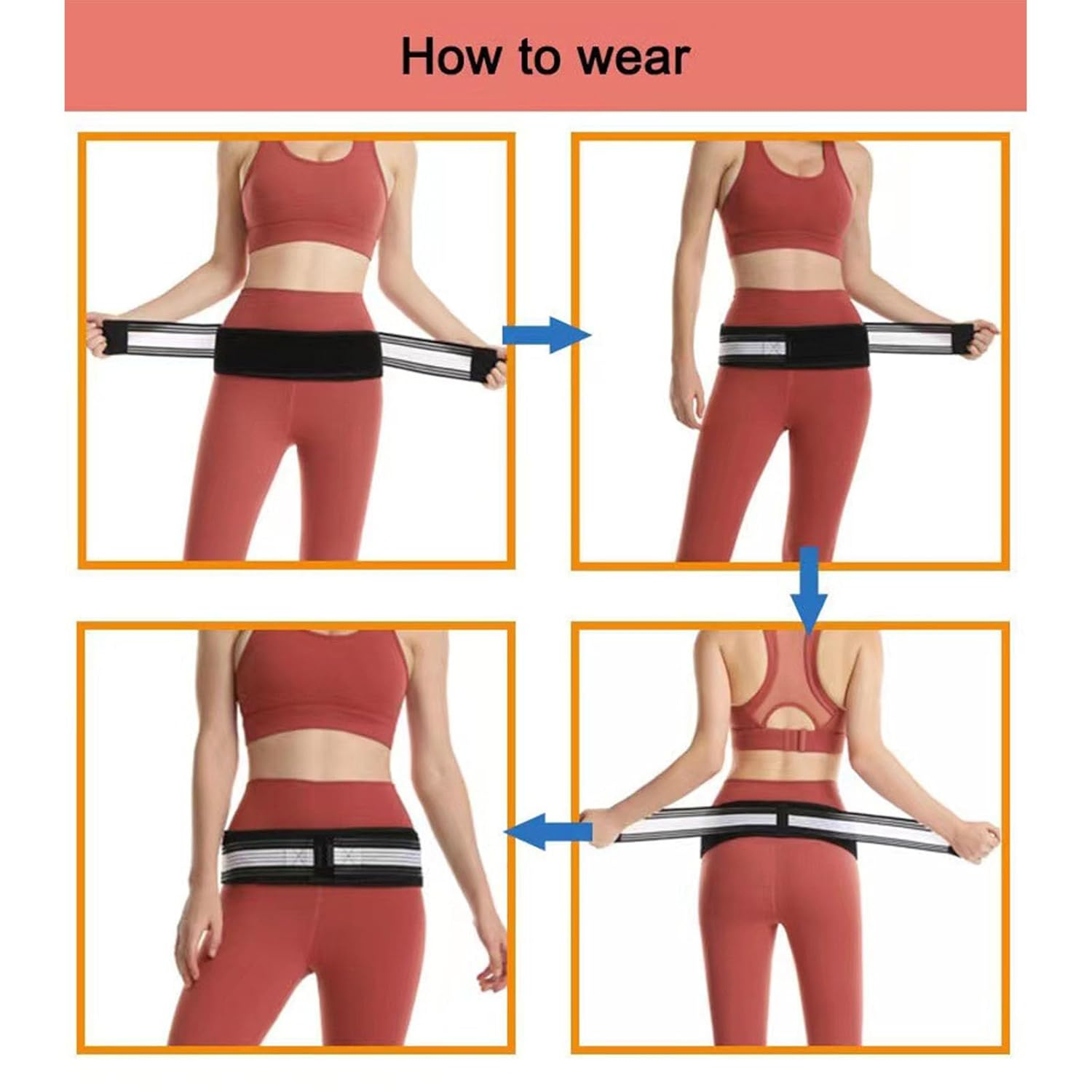 XUTONG Sacroiliac Hip Belt for Women, Dainely Premium Belt, Alleviate Sciatic, Pelvic, Lower Back Pain, Stabilize SI Joint, Anti-Slip and Pilling-Resistant image number 1