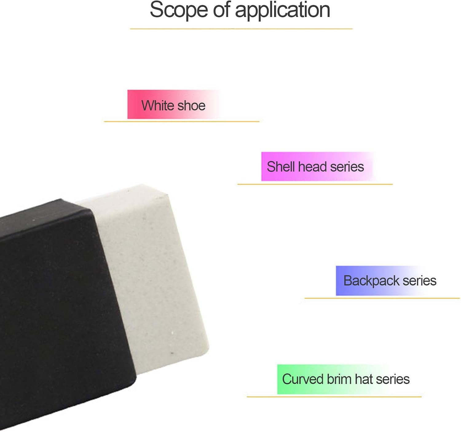 Rubber Eraser for Suede Nubuck Clean Shoes Stain Polisher Leather Shoes Boot Cleaning Brush Wipe and Care Accessories BAEXUE image number 4