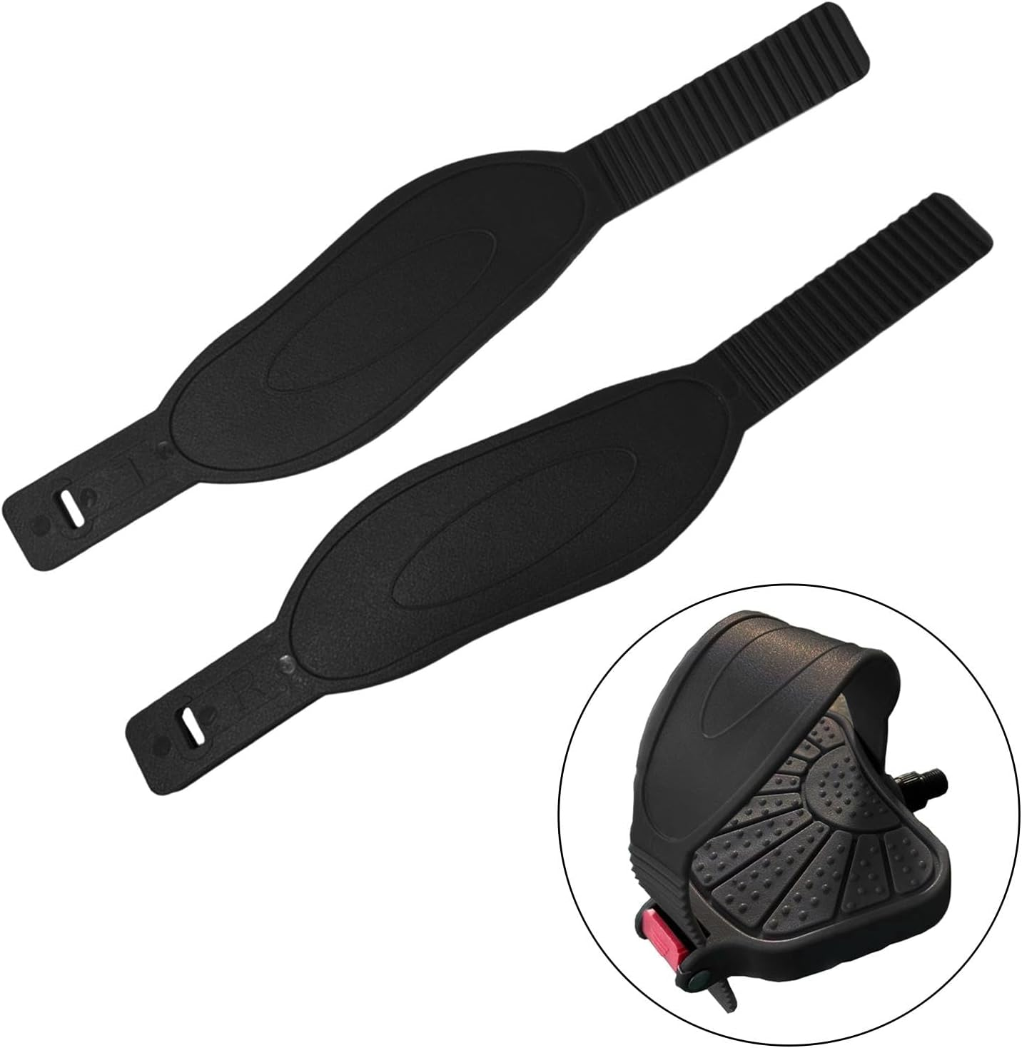 2Pcs Exercise Bike Pedal Straps Universal Cycle Replacement Heavy Duty Pedal Straps Belts Fix Bands for Bike Cycling Machine image number 6