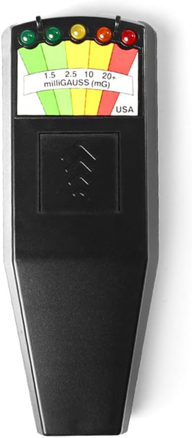 K2 Electromagnetic Field EMF Gauss Meter Radiation Detector Portable EMF Magnetic Field Monitor 5 LED Gauss Meter, Black image number 2