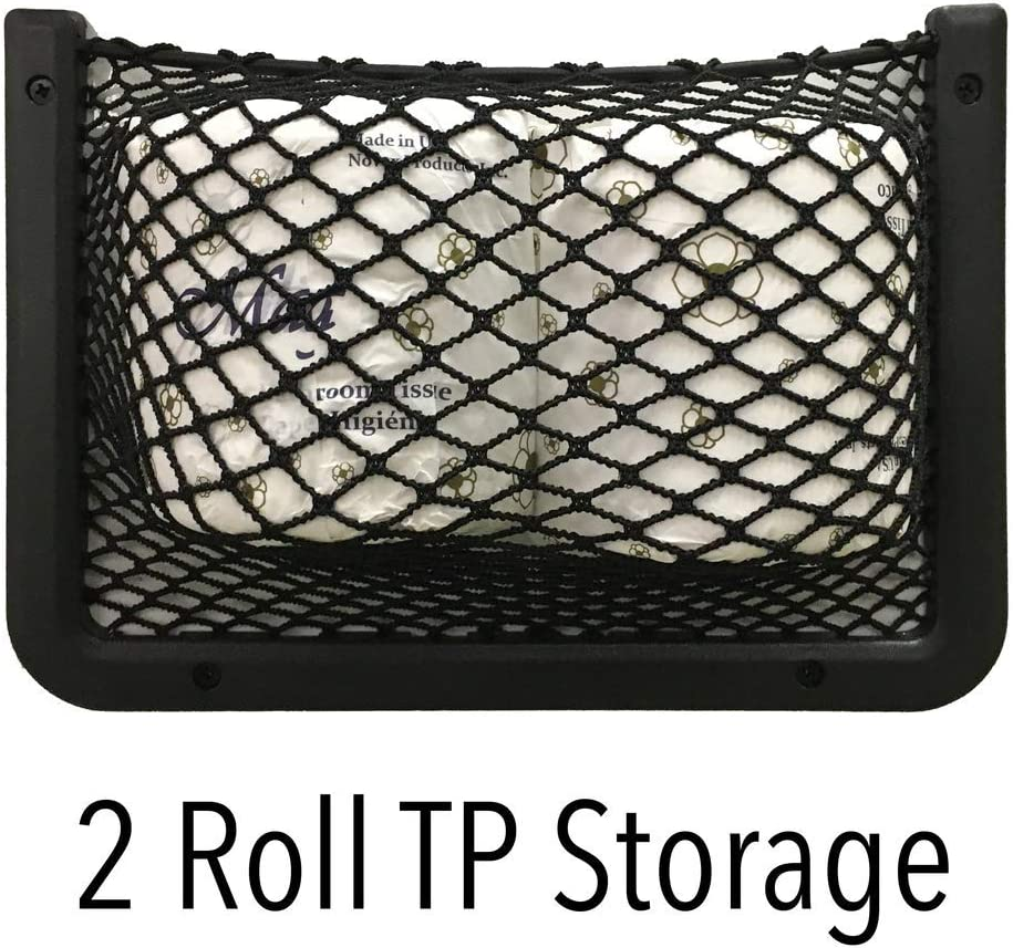 Framed Stretch Mesh Net Pocket for Auto, RV, or Home Organization and Storage (8" X 11") image number 3