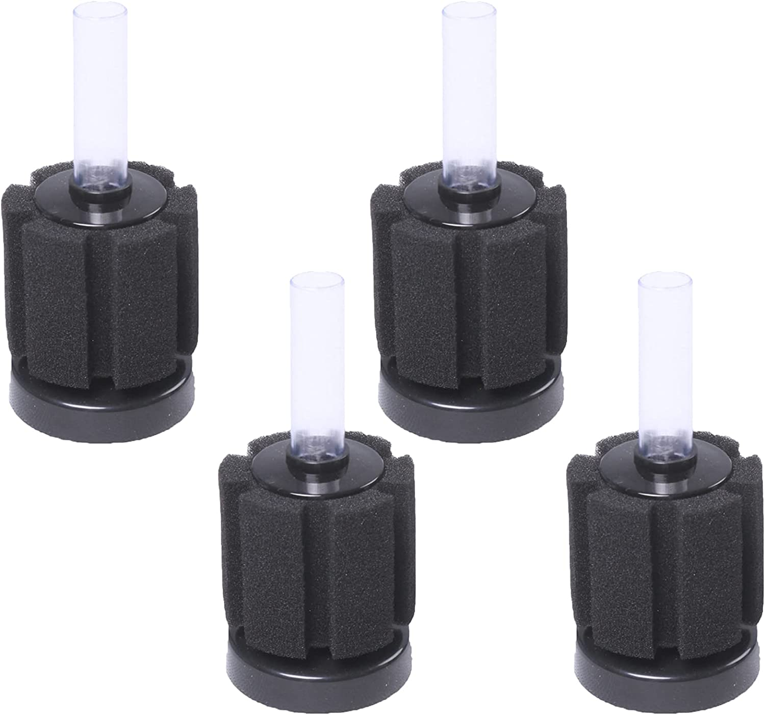 AQUANEAT Aquarium Sponge Filter Breeding Fry Betta Shrimp Nano Fish Tank 4Pcs (Small up to 10Gal) image number 1