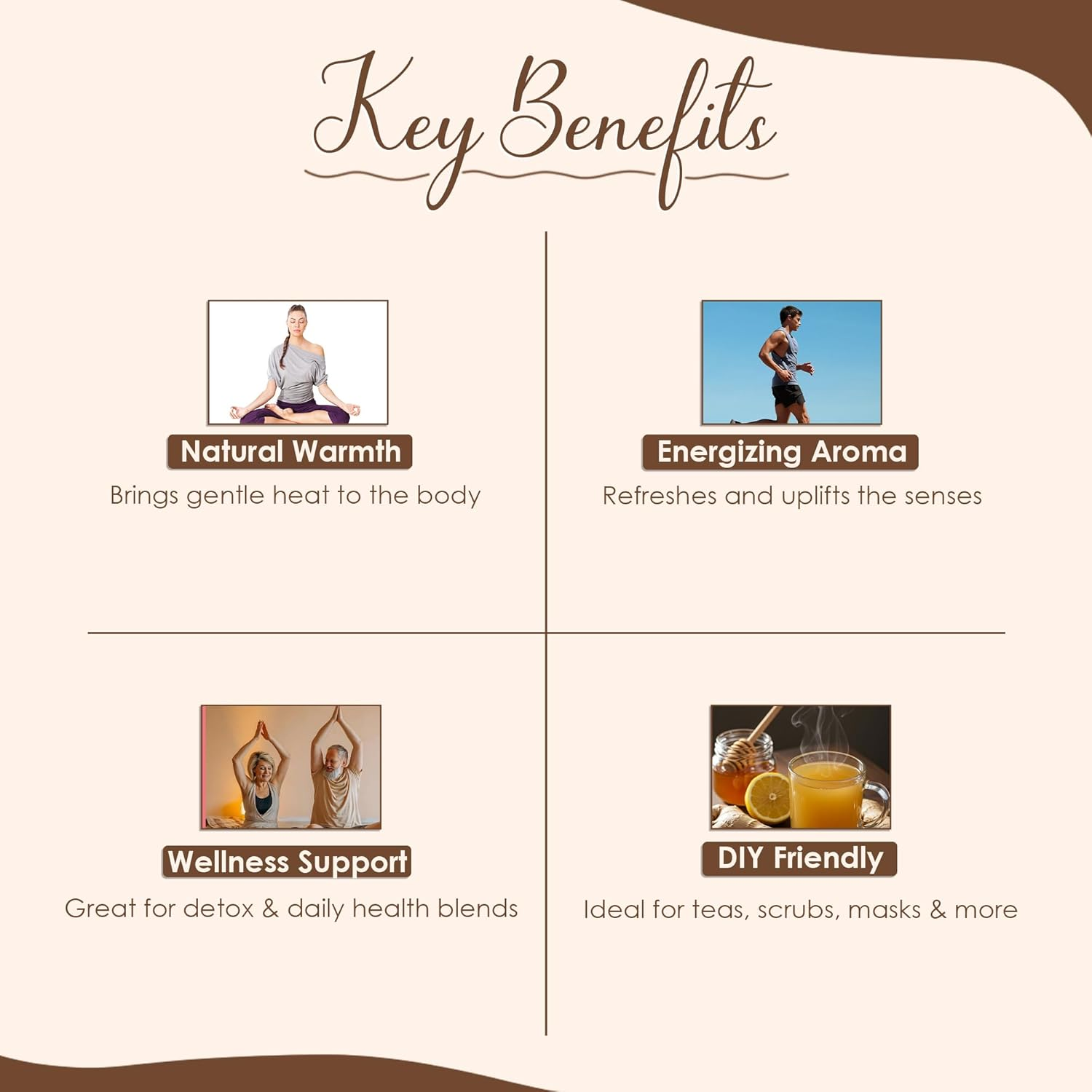 Mi Nature Ginger Powder (Zingiber Officinale Roscoe)|227G|Traditional Indian Sonth/Sooth Powder | Fine Texture | Spice & Herbaluse image number 2