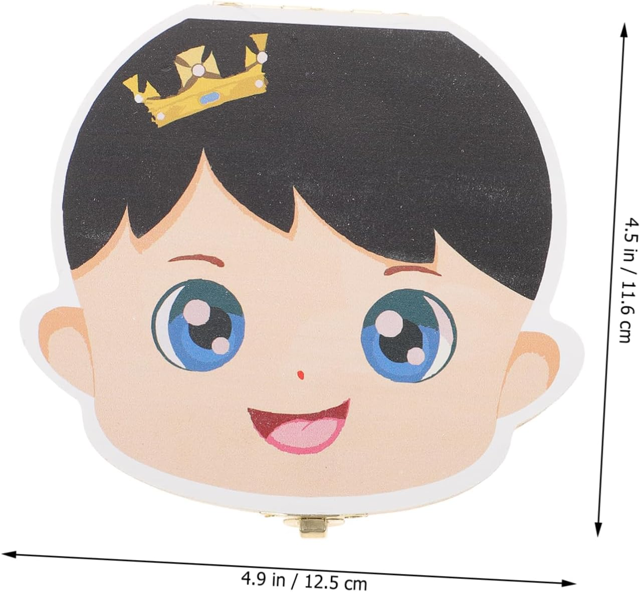 IMIKEYA Baby Tooth Box Wooden Keepsake Cartoon First Tooth Holder for Boys and Girls Newborn Memory Case image number 5