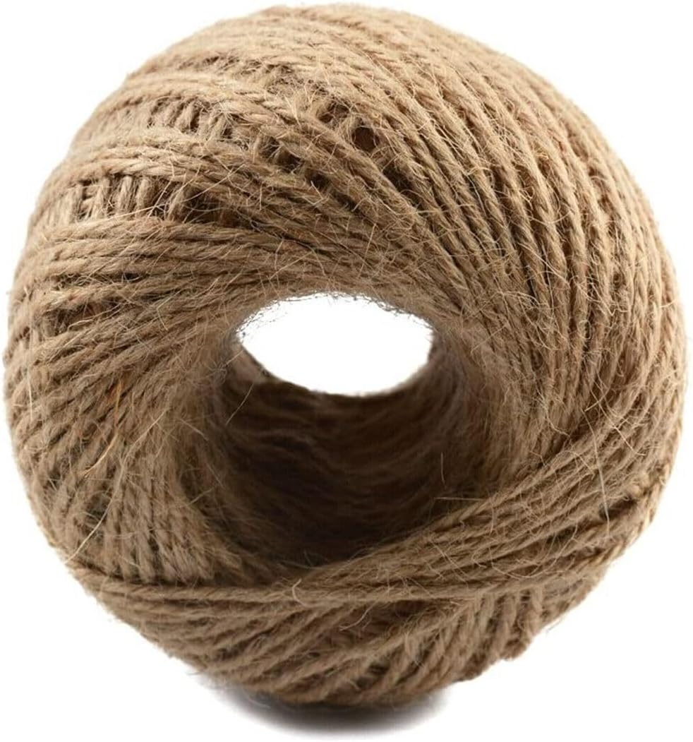 Leona Co Natural Jute Twine Gift Wrapping String DIY Rope Garden Twine Cord for Arts Crafts and Gardening Applications (1) image number 6