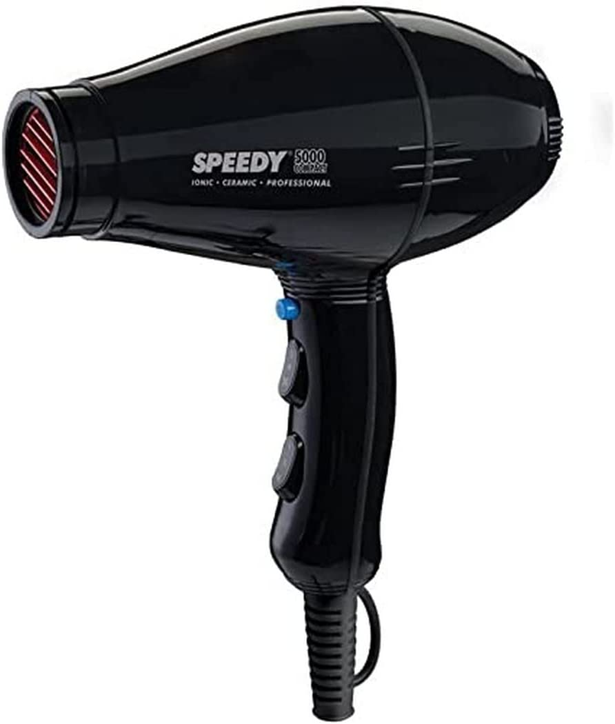 Hi Lift Speedy 5000 Compact Professional Hair Dryer, Black
