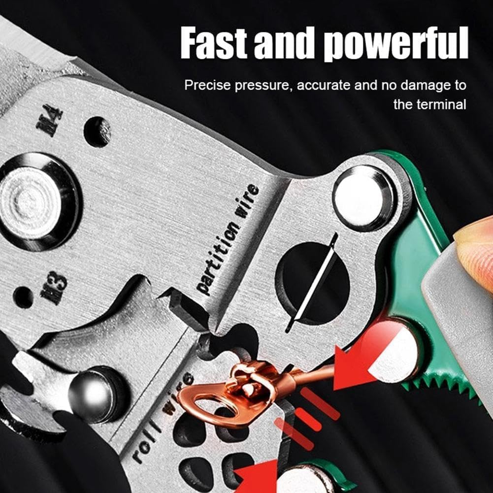 18 in 1 Foldable Wire Stripper,2024 Upgraded Multifunctional Foldable Professional Wire Stripper,Wire Stripper Twister/Wire Crimping Tool, Electrician Pliers Tools,Wire Crimper Electrician Tool A
