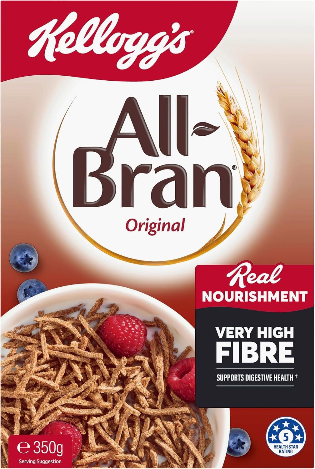 Kellogg'S All-Bran Original High Fibre Cereal 350 G image number 6