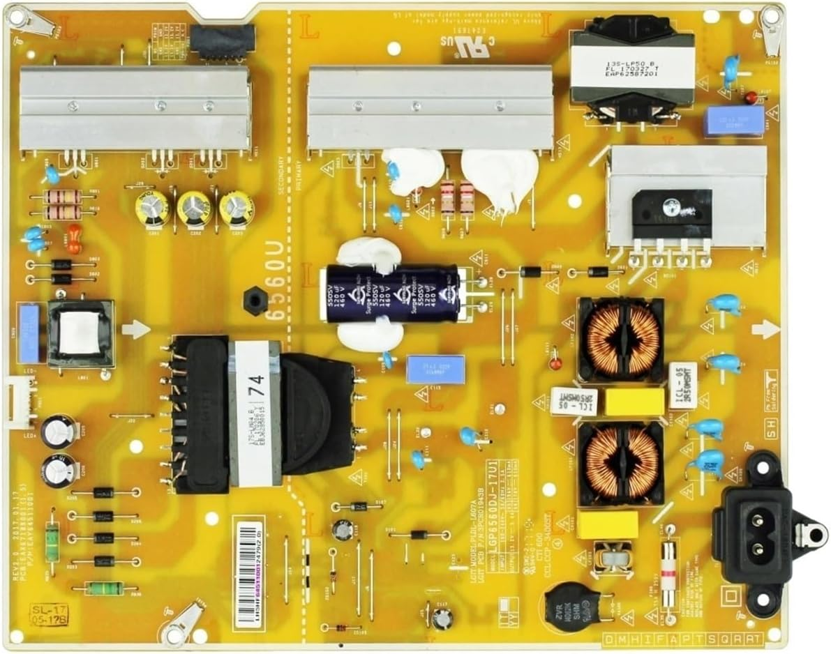 EAX67189001(1.5) EAY64511001 Power Board Is for 60UJ6050-UA 60UJ6300-UA 65UJ6300-UA 65UJ630V-ZA 65UJ634V-ZD 60/65 Inch TV Parts image number 2