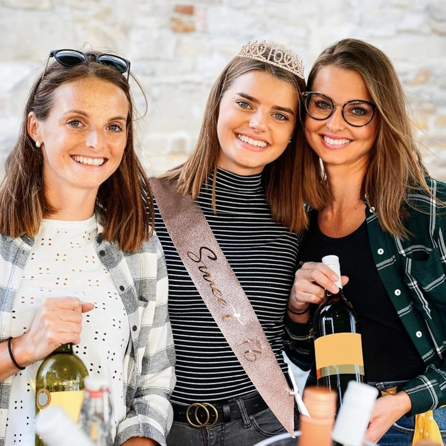 16Th Birthday Crown and Sash, 16Th Birthday Decorations for Girl 16 Years Old Girl Birthdays Gifts Sweet 16 Years Old Birthdays Party Favor Supplies image number 5