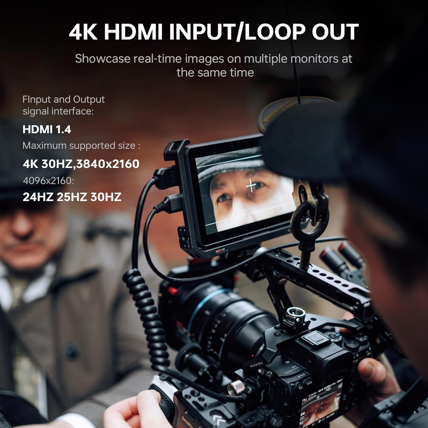 VILTROX DC-X2 2000 Nits Camera Field Monitor Kit with Rig Cage 6 Inch Touchscreen DSLR Monitor with 1920X1080 IPS 4K HDMI Loop In/Out 3D Luts Waveform Video Peaking Focus Assist Battery Sunshade Hood image number 1