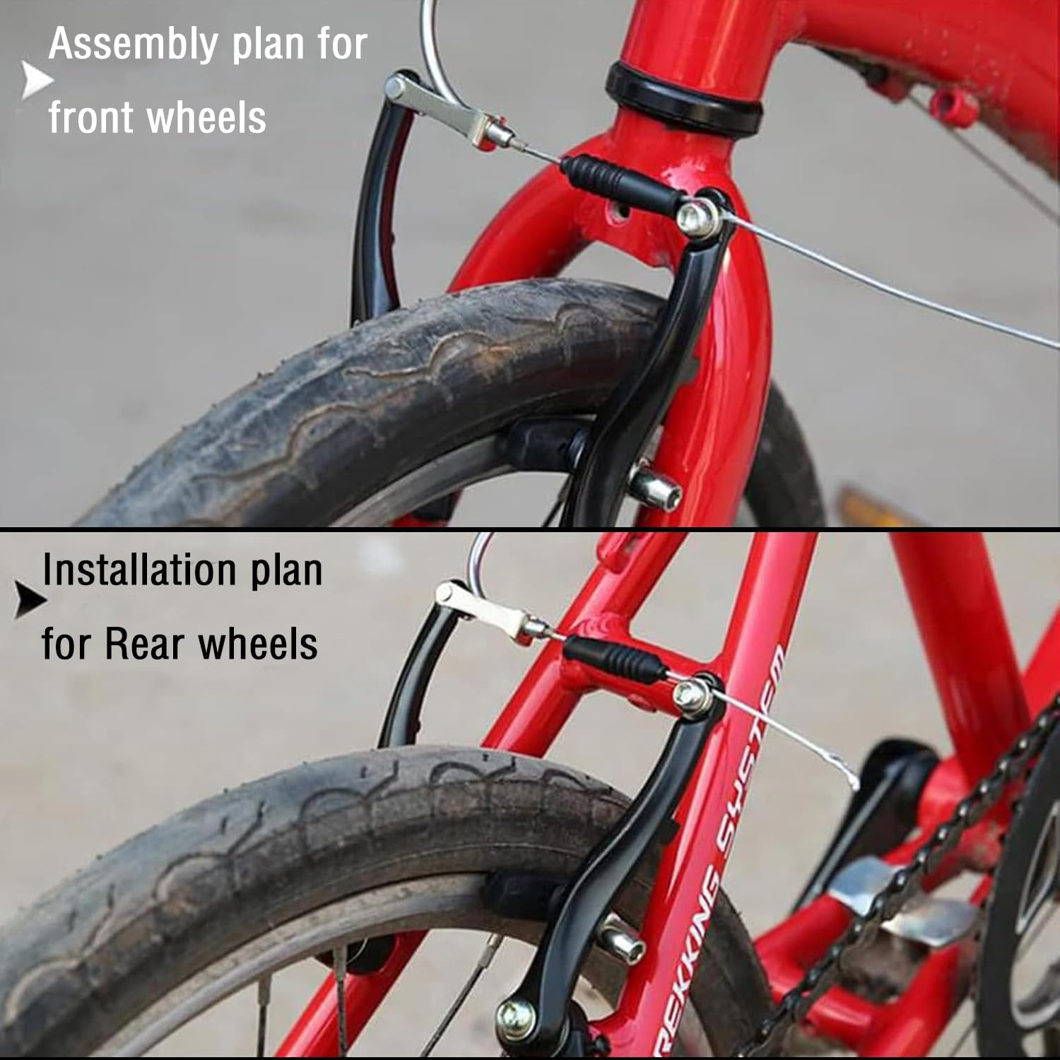 OSAGIE Bike Stem, Aluminum Alloy MTB Stem, Mountain Bike Stem for 28.6Mm (1-1/8") Handlebar of Bicycle, Road Bike, MTB, BMX, Cycling