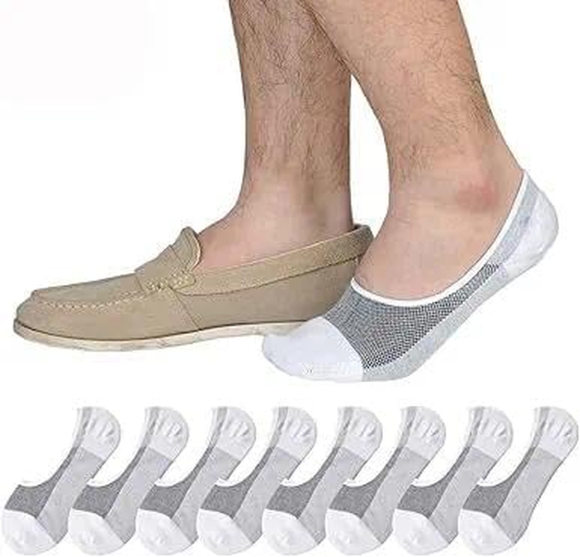 Men Sock Ankle Sock Men No Show Sock Running Sock 80% Combed Cotton Size 10-14 Compatible with Loafer, Sneaker, Dress Shoes, Boat Shoes &ndash; Leralsta image number 4